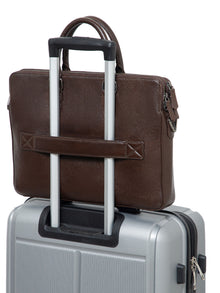 Natural Milled Leather Laptop Bag