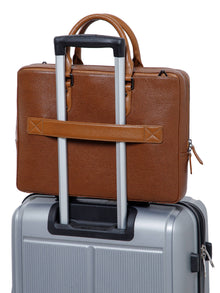 Saffiano Leather Laptop Bag