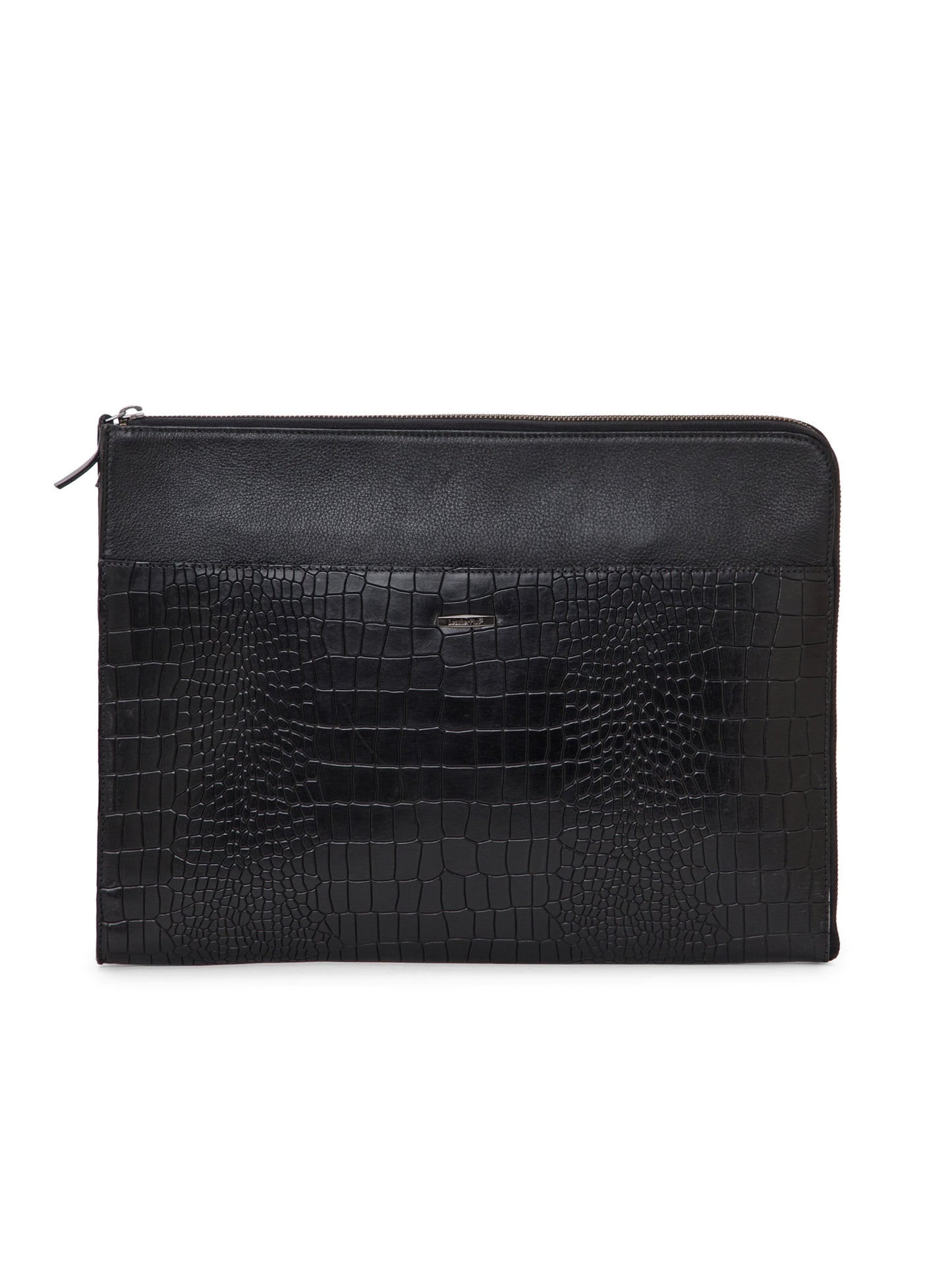Croco Leather Laptop Sleeve SV16-9001 Black