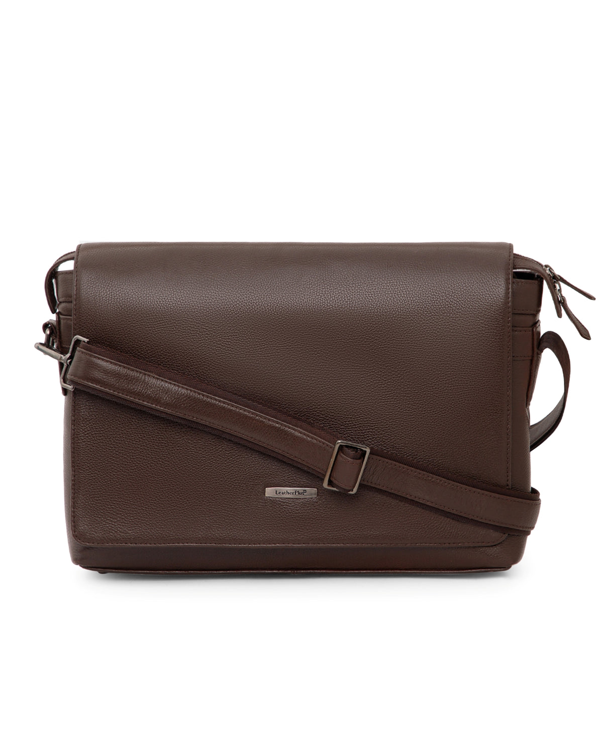 Flap Leather Laptop Bag