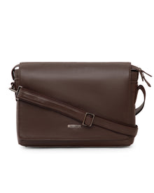 Flap Leather Laptop Bag