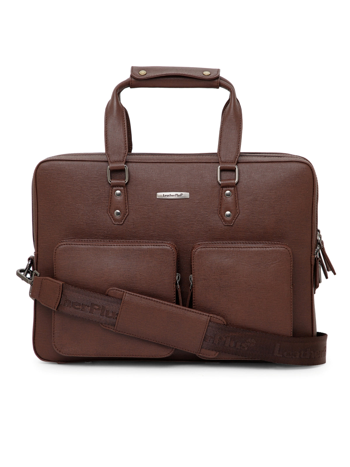 Executive Saffiano Leather Laptop Bag