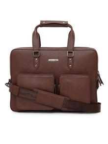 Executive Saffiano Leather Laptop Bag