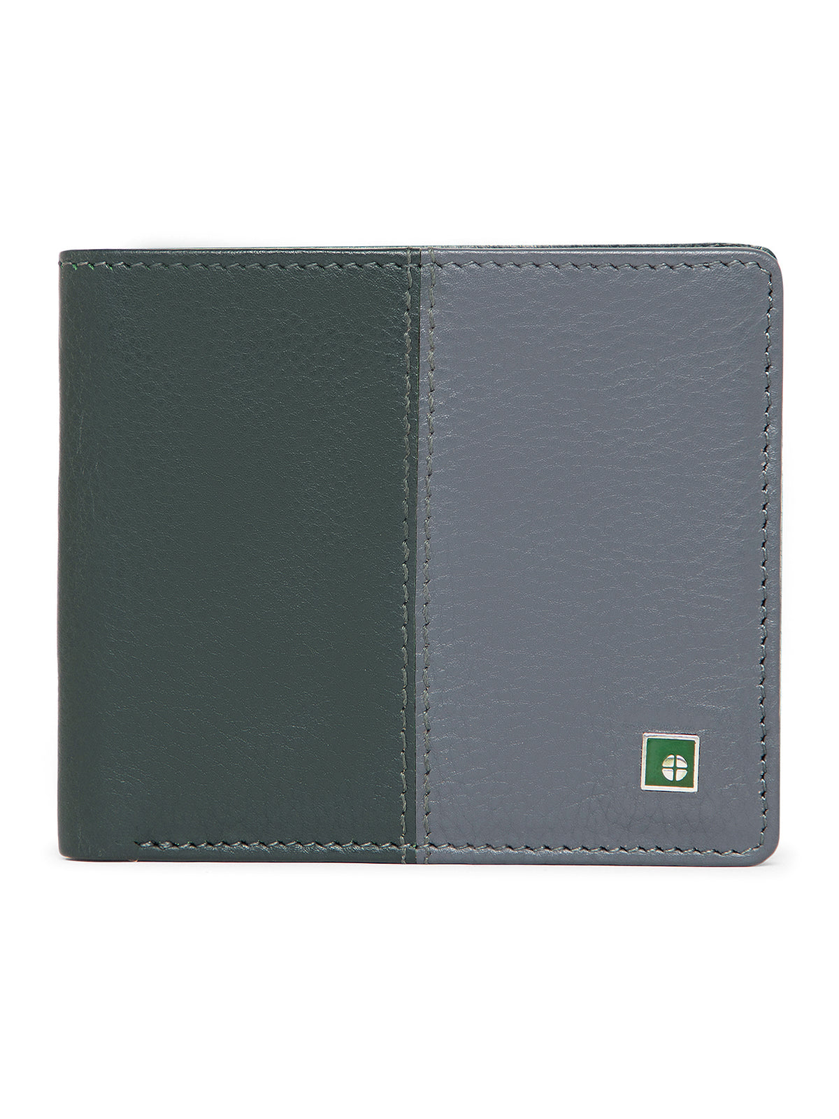 Dual-Tone Grain Finish Leather Wallet