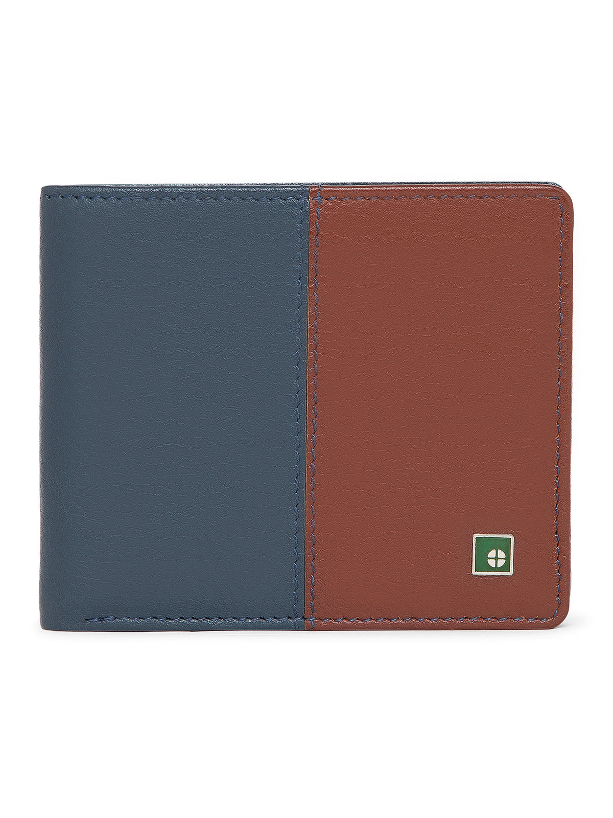 Dual-Tone Grain Finish Leather Wallet