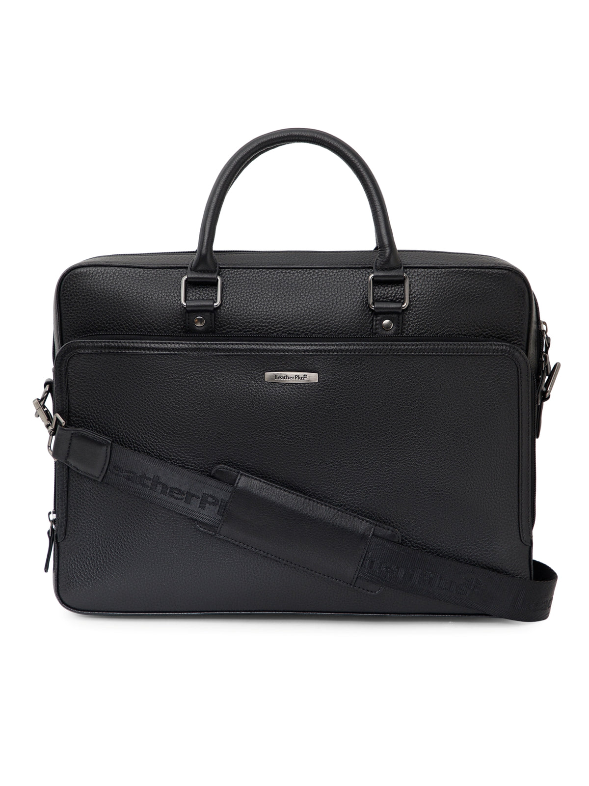 Textured Work Leather Laptop Bag