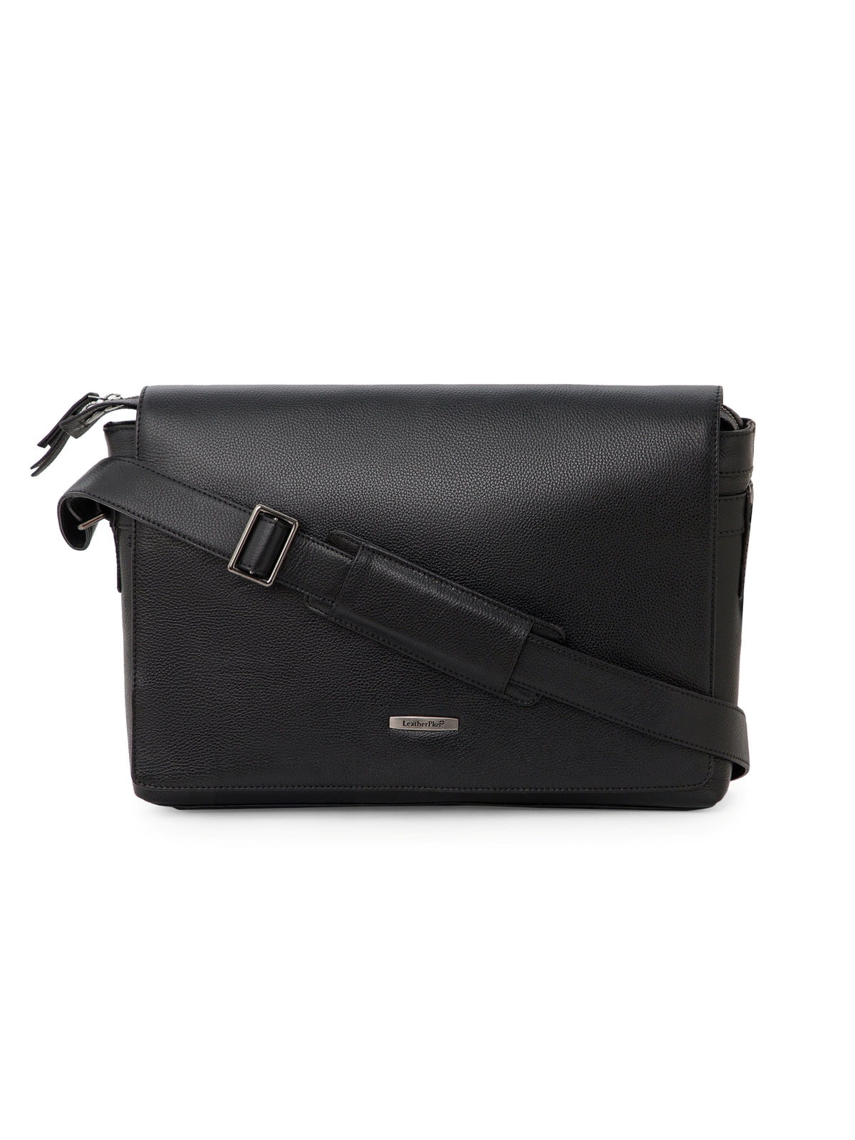Flap Leather Laptop Bag