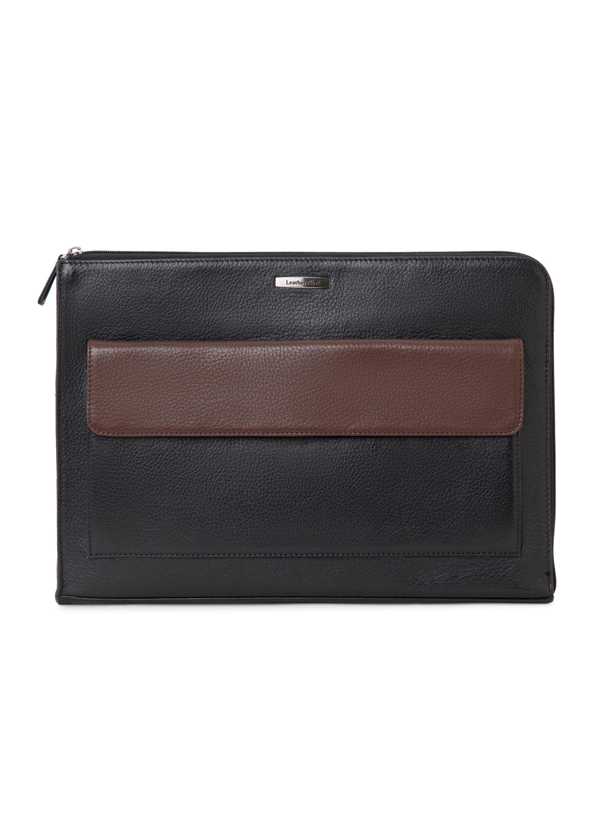 Colorblock Leather Laptop Sleeve