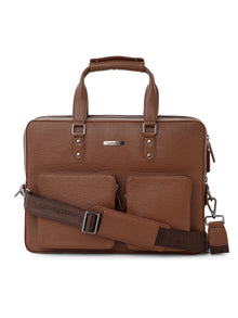 Executive Saffiano Leather Laptop Bag