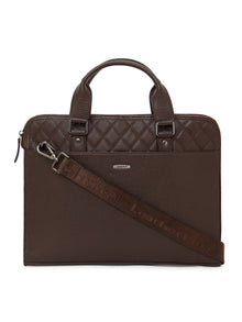 Quilted Leather Laptop Bag