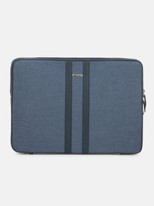 Woven Texture Leather Laptop Sleeve