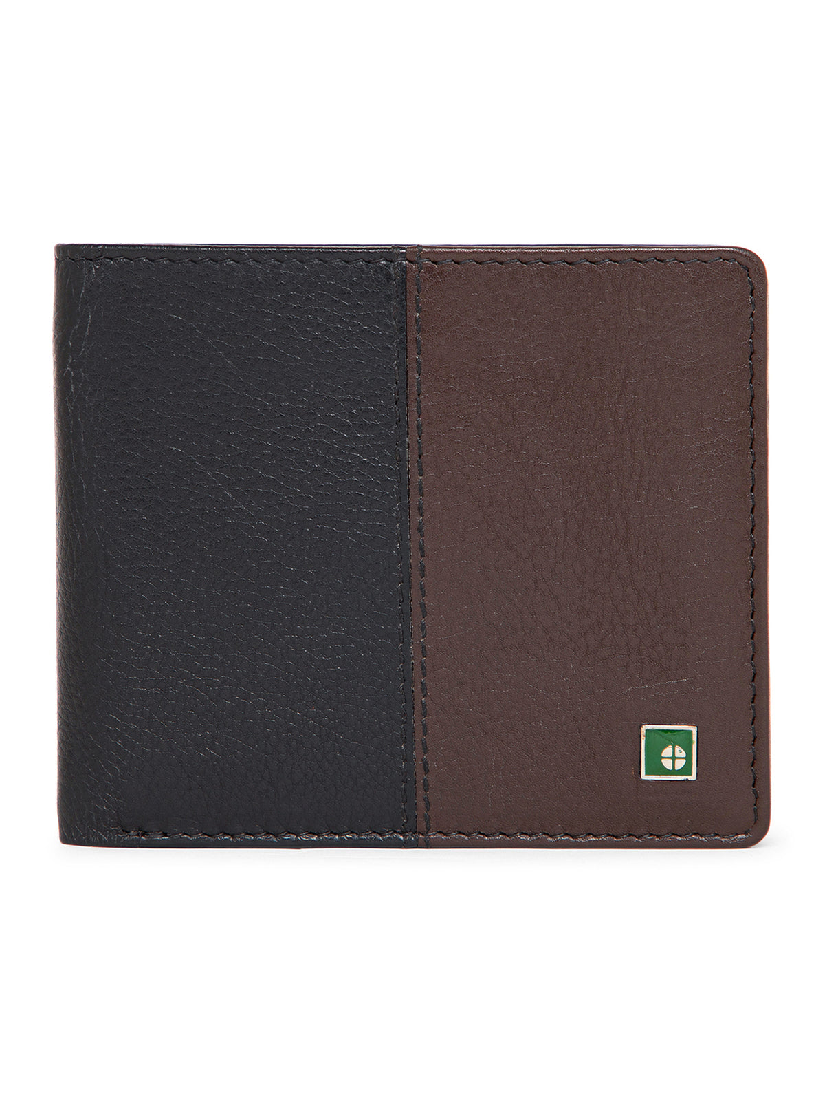 Dual-Tone Grain Finish Leather Wallet
