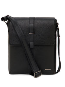 Textured Leather Sling Bag
