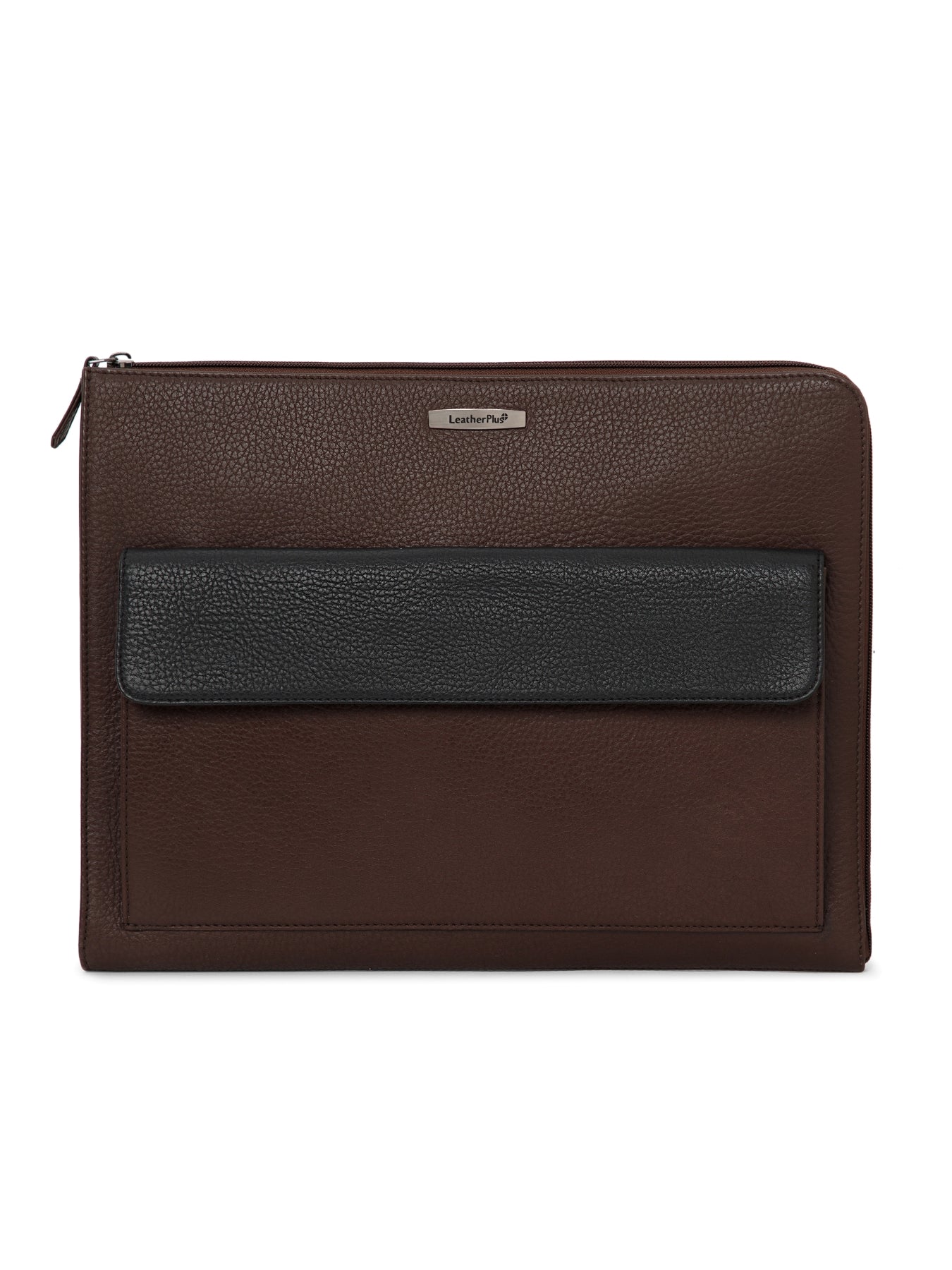 Color-blocked Leather Laptop Sleeve SV16-4004