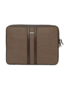 Woven Texture Leather Laptop Sleeve