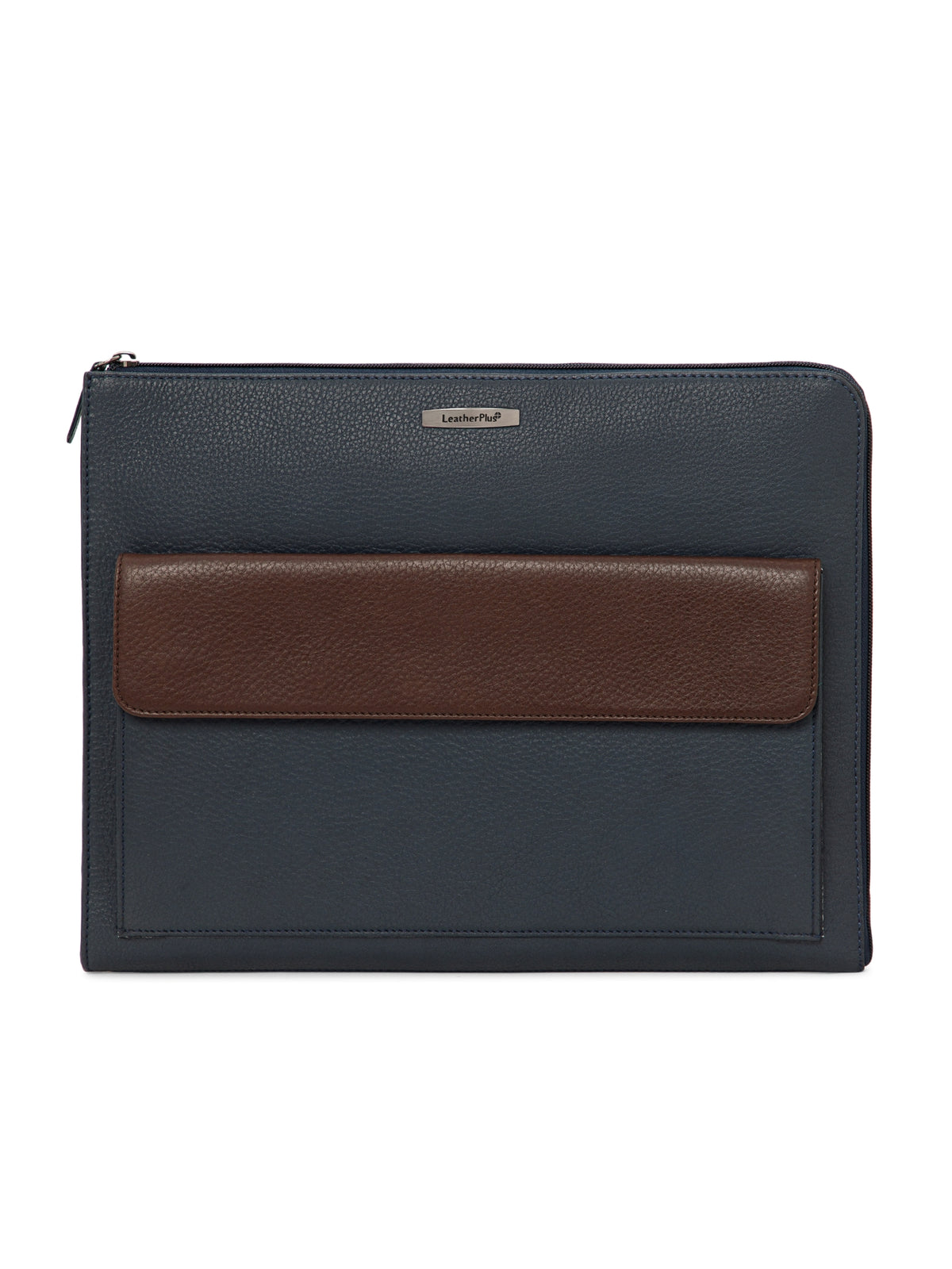 Colorblock Leather Laptop Sleeve