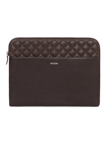 Quilted Leather Laptop Sleeve