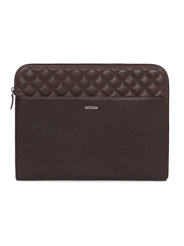 Quilted Leather Laptop Sleeve SV16-7002