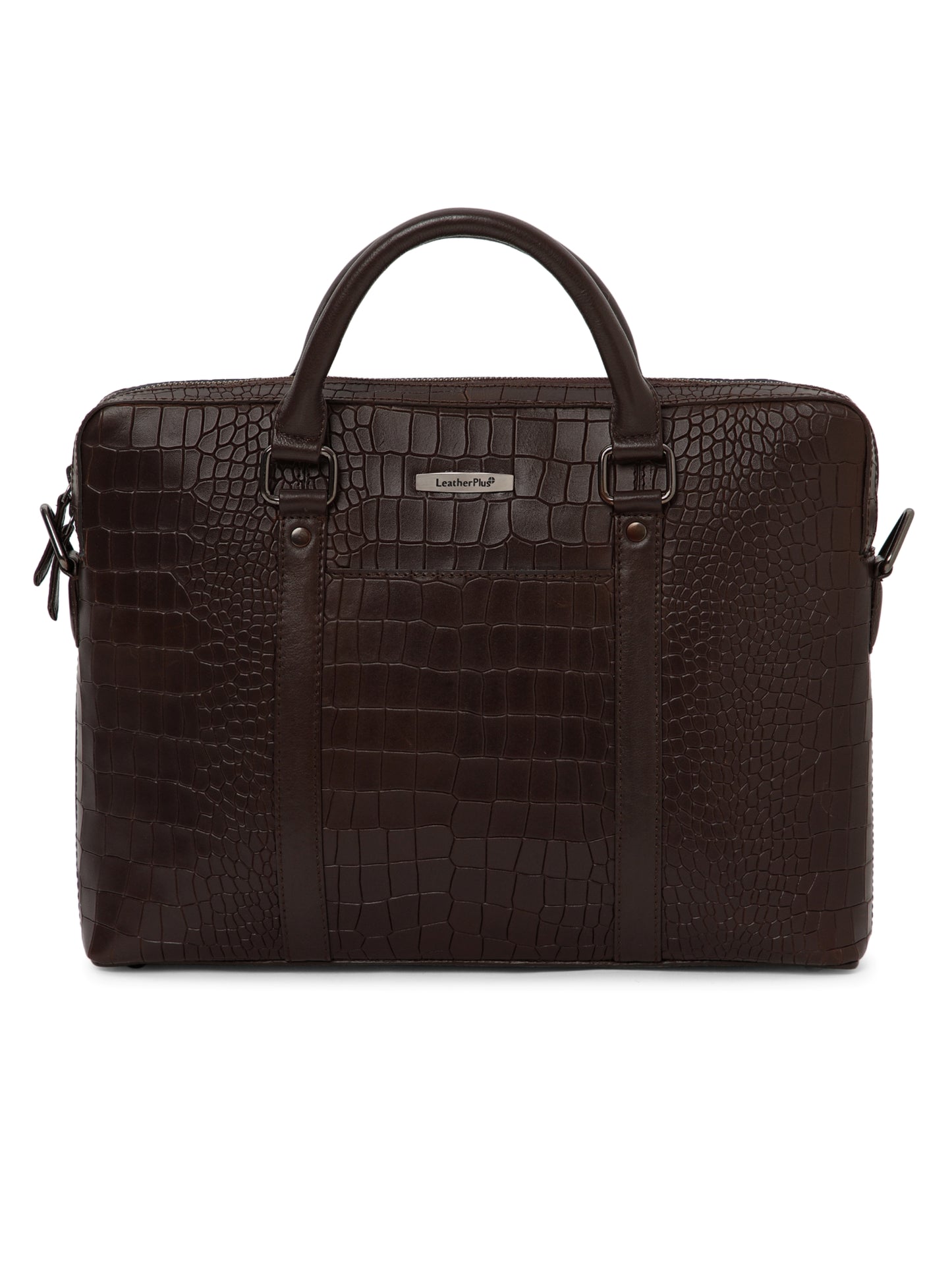 Croco Leather Laptop Bag LT14-5002