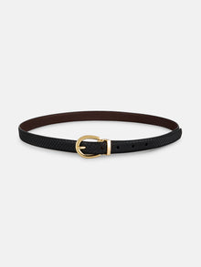 Minimal Reversible Leather Belt