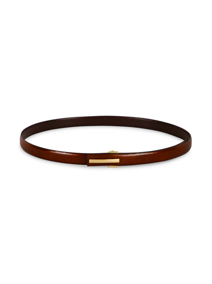 Slim Ladies Belt LBSB-1031 G Tan