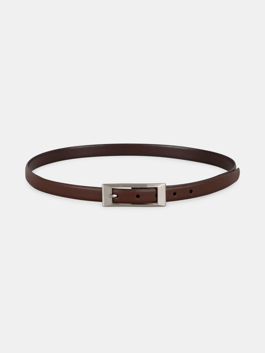 Striped Pattern Ladies Belt LBSB-2228 BN Brown
