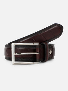 Slant Panel Pattern Belt