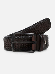 Diamond Crosshatch Embossed Belt