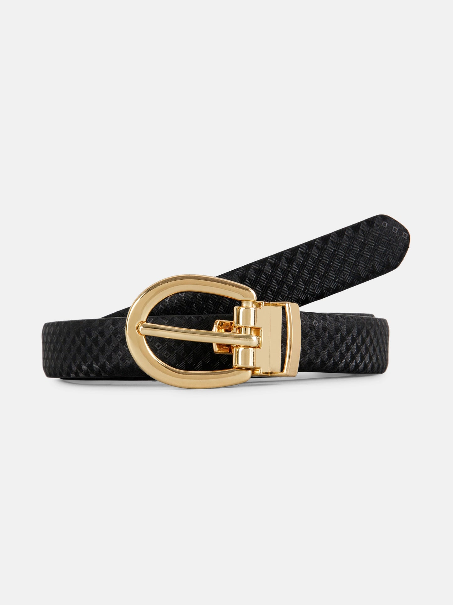 Elegant Reversible Ladies Belt LBRB-2721 G Black