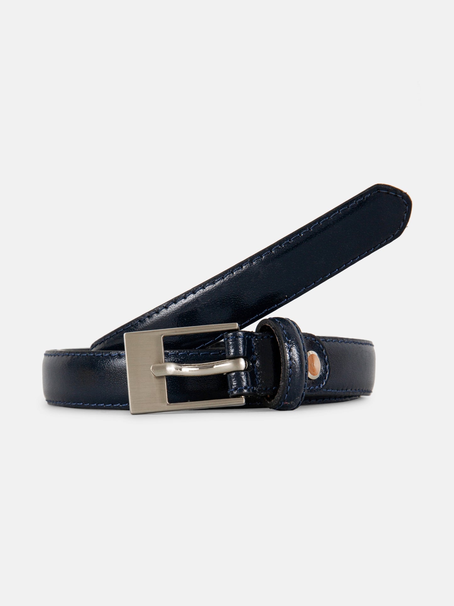 Elegant Reversible Ladies Belt LBRB-2232 BN Navy