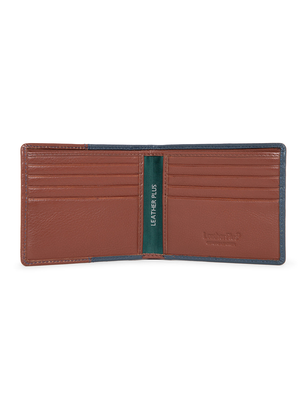 Dual-Tone Grain Finish Leather Wallet