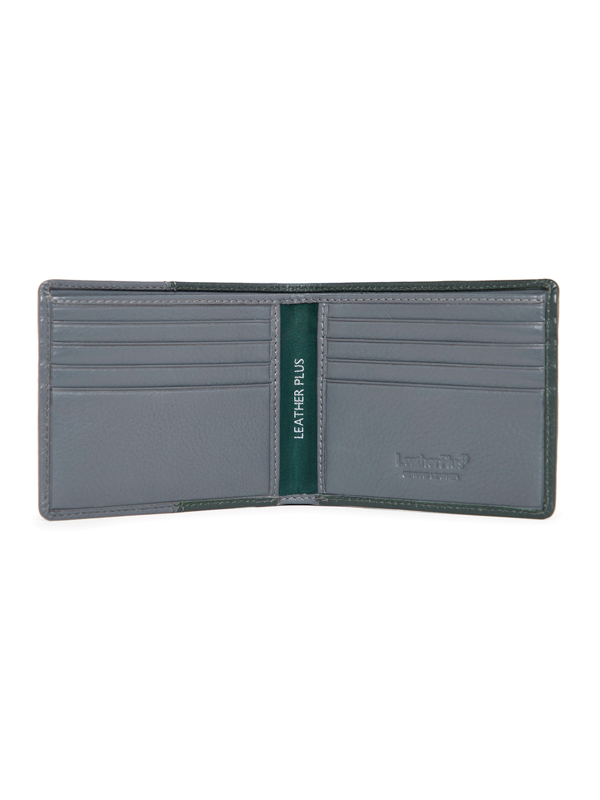 Dual-Tone Grain Finish Leather Wallet