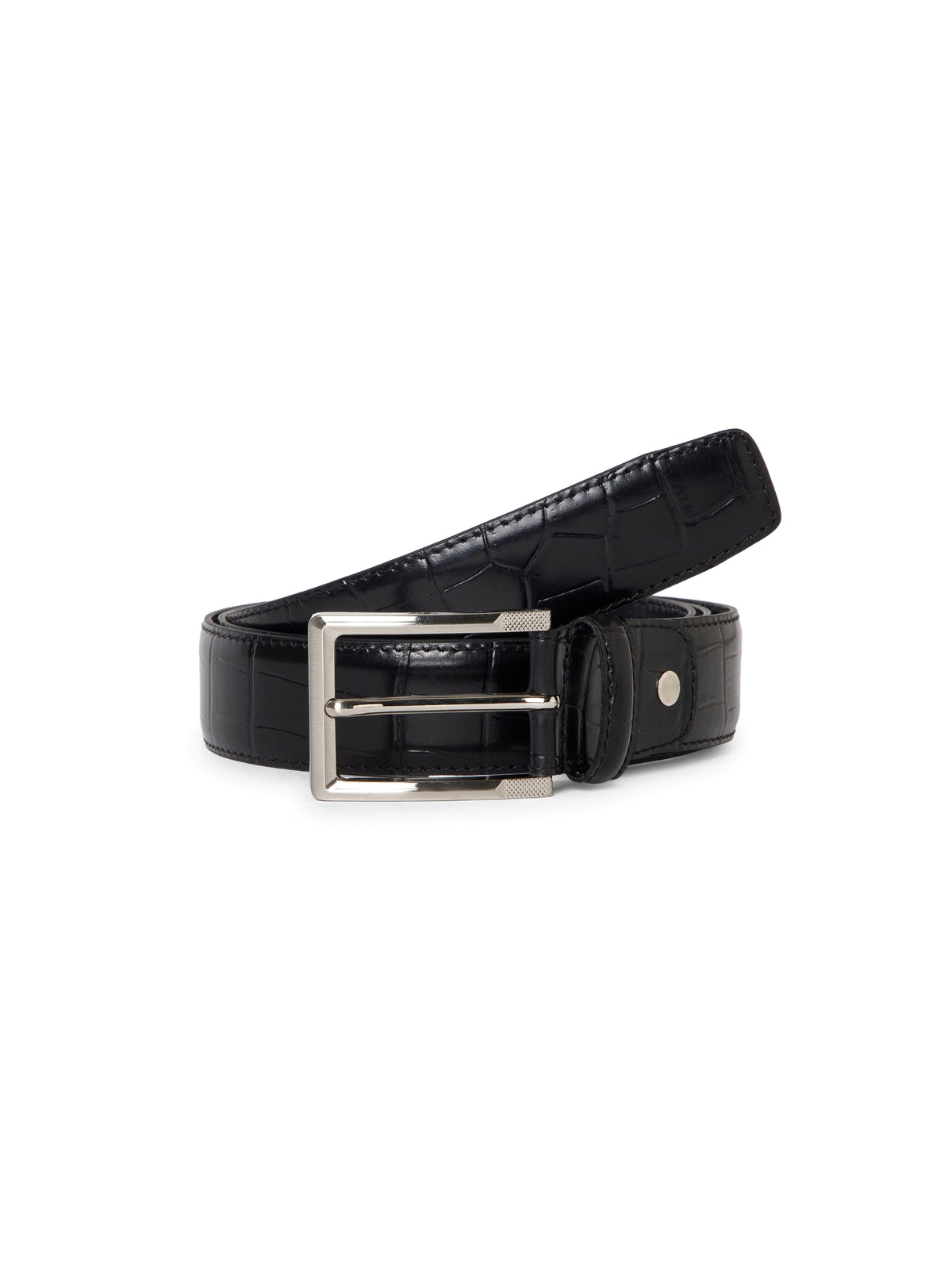 Plus Size Alligator Autolock Leather Belt