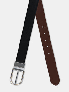 Plus Size Croc-Embossed Reversible Leather Belt