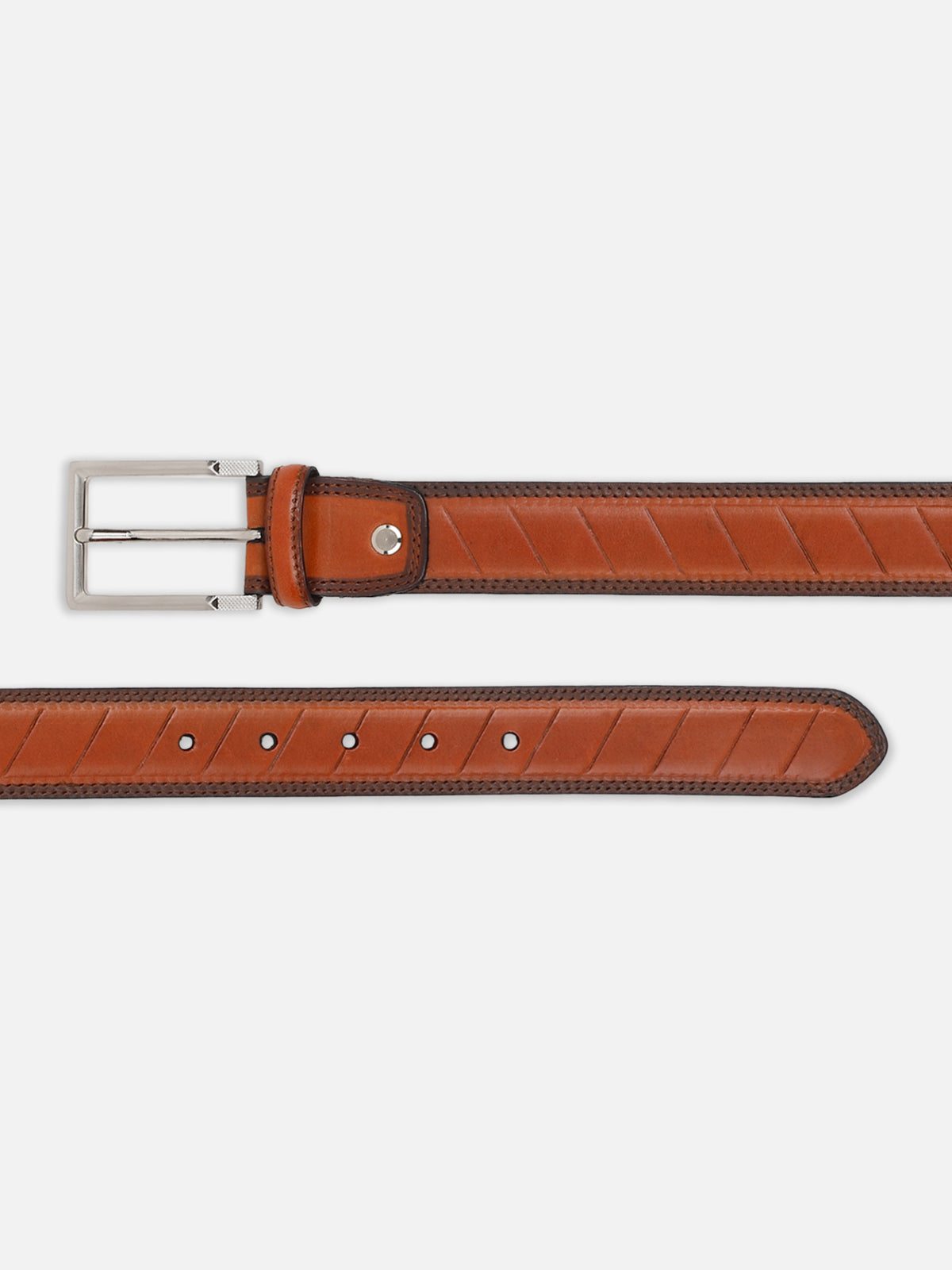 Slant Panel Pattern Belt
