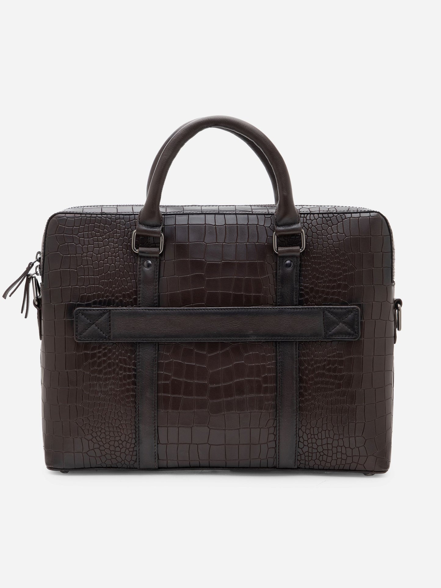 Croco Leather Laptop Bag  LT16-5001