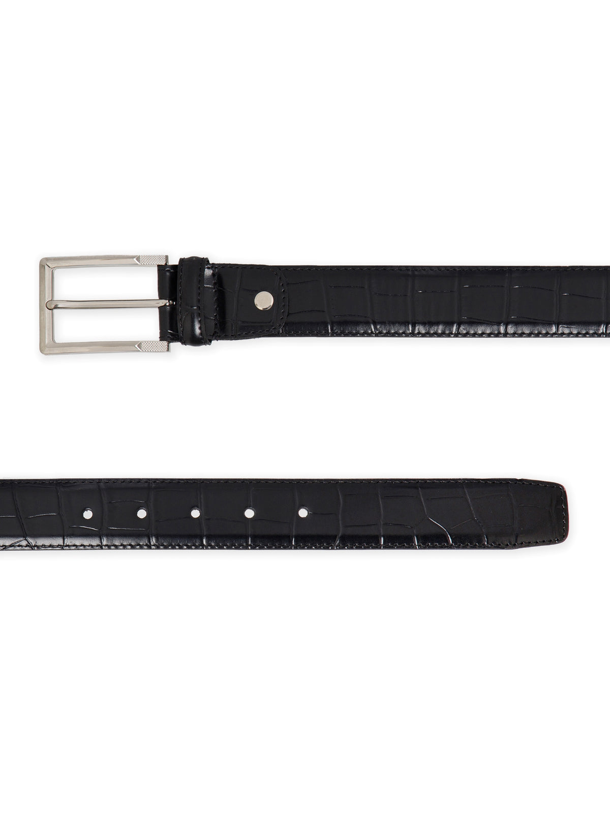 Plus Size Alligator Autolock Leather Belt