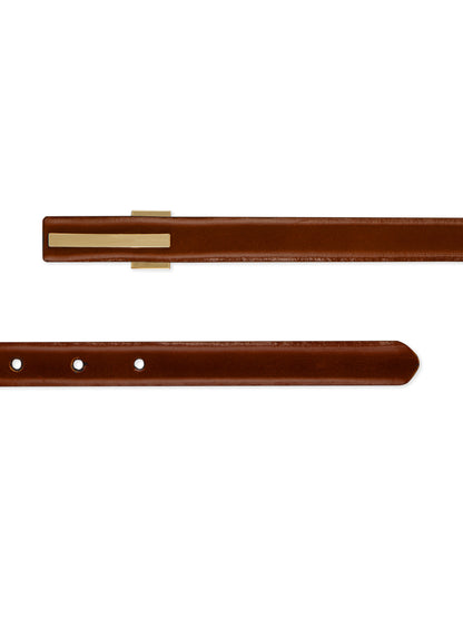 Slim Ladies Belt LBSB-1031 G Tan