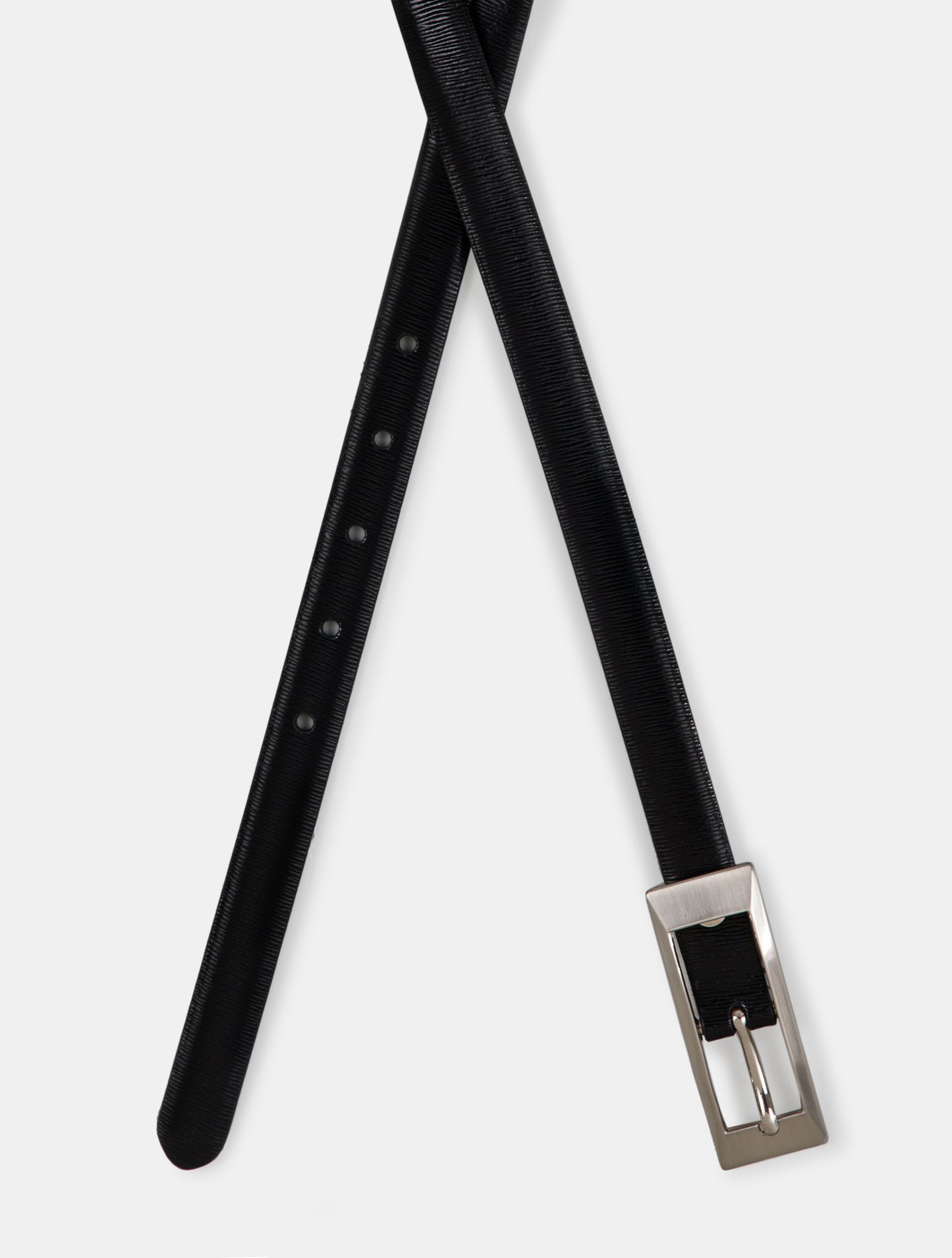 Striped Pattern Ladies Belt LBSB-2228 BN Black