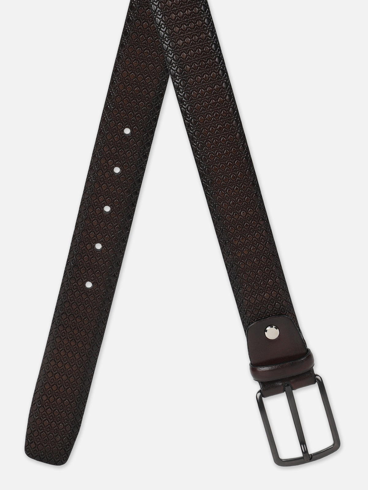Diamond Crosshatch Embossed Belt