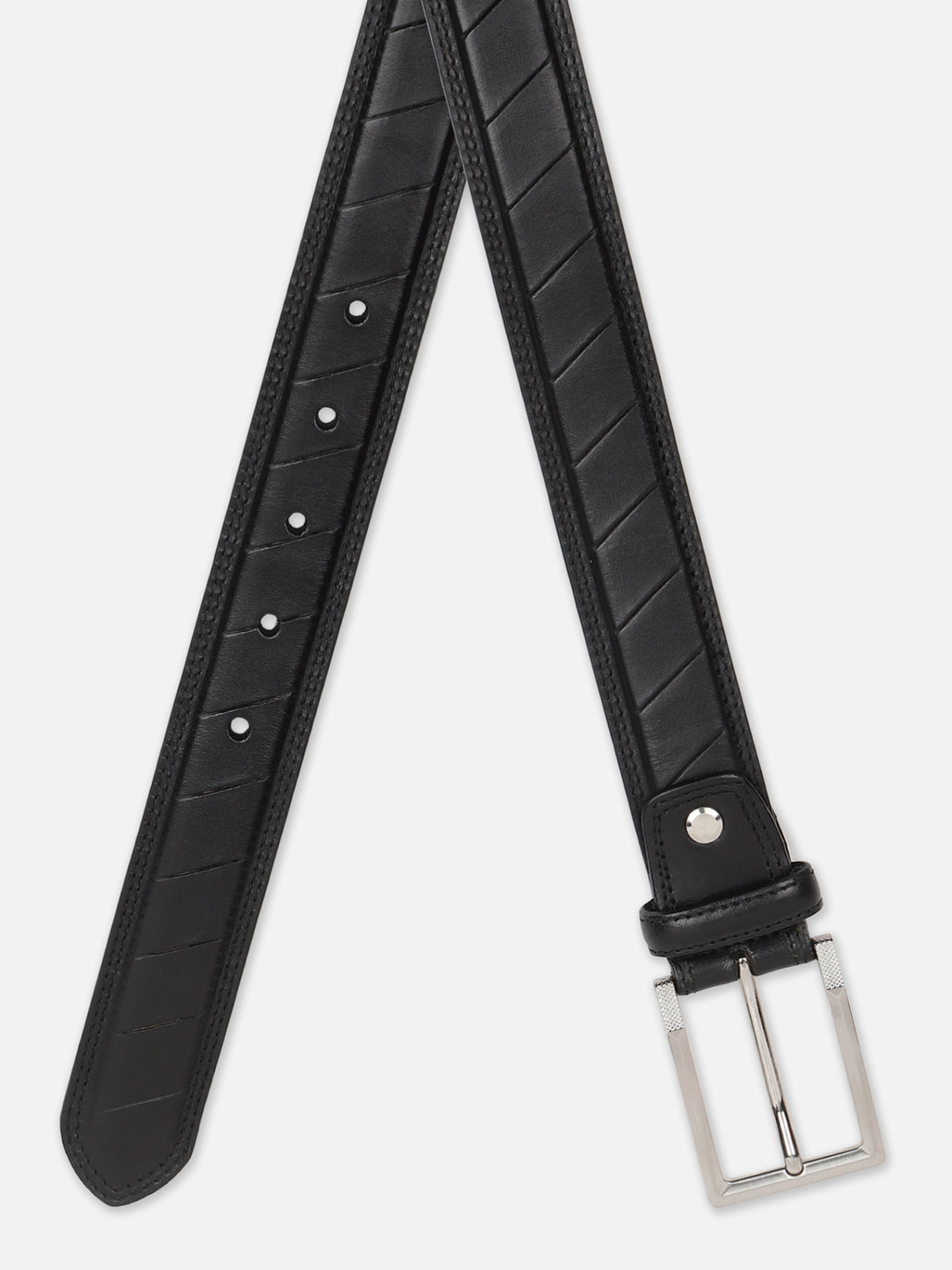 Slant Panel Pattern Belt