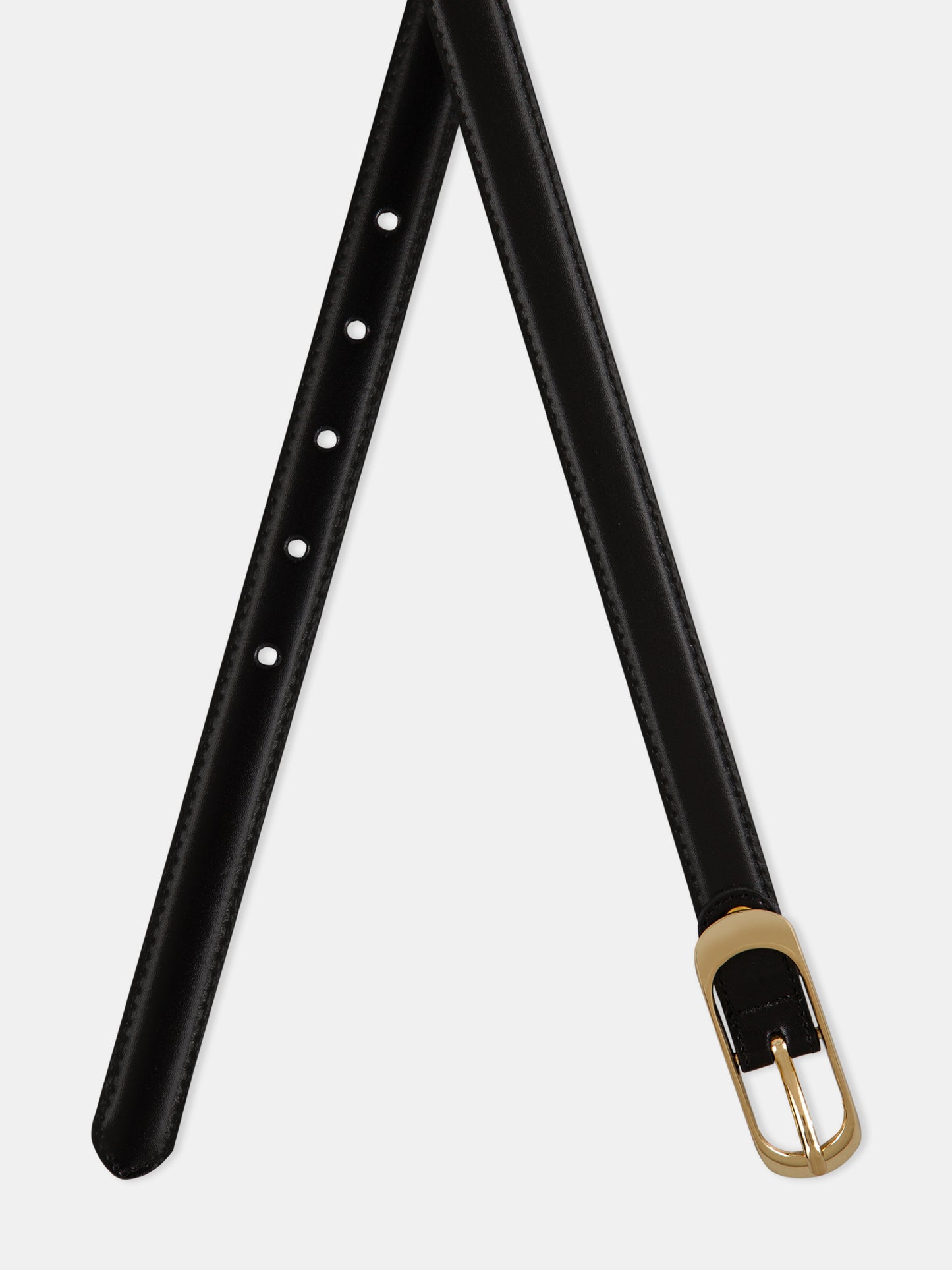 Center-Pin Buckle Ladies Belt LBSB-2213 G Black