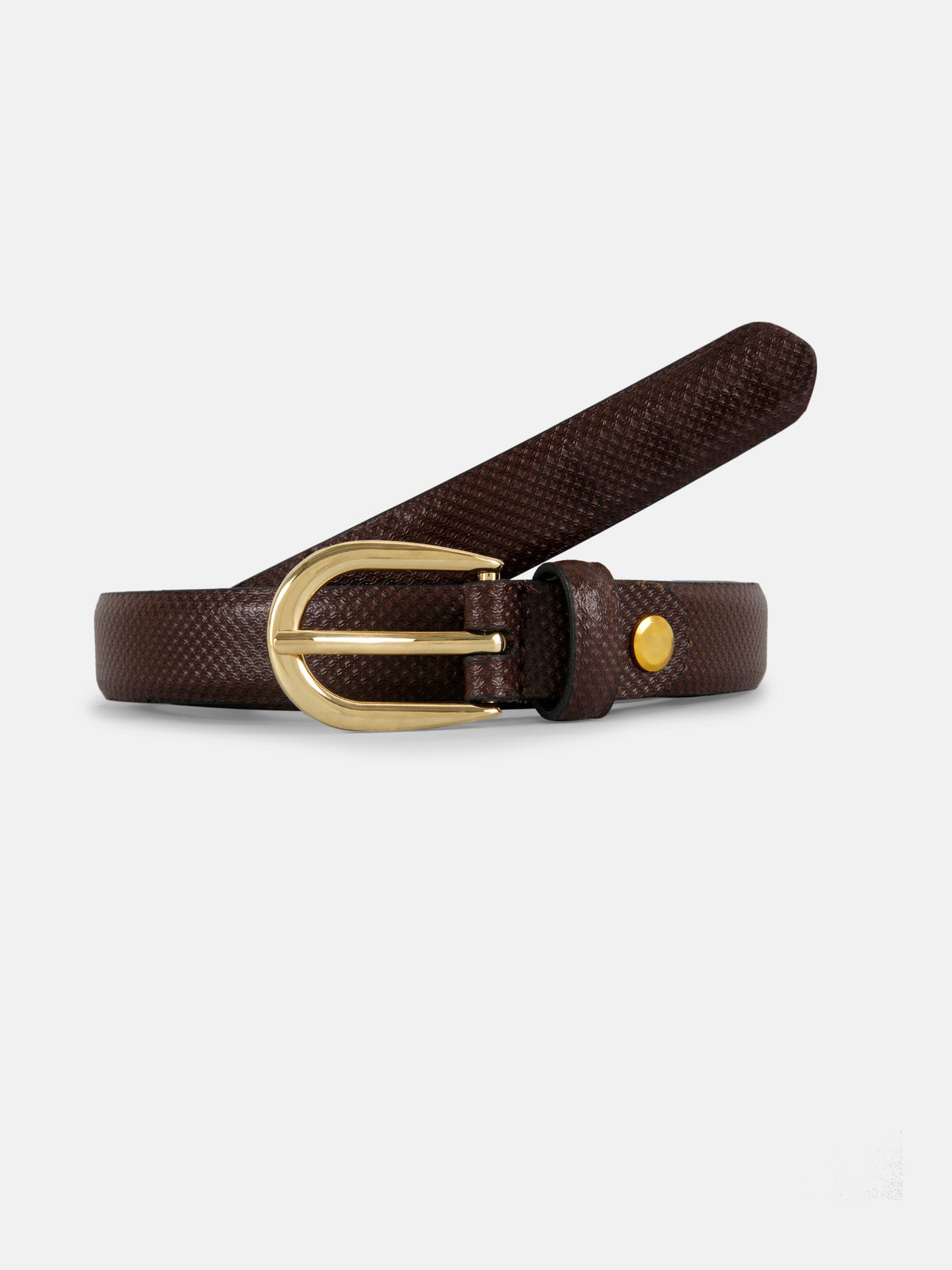 Elegant Reversible Ladies Belt LBRB-2077 G Brown
