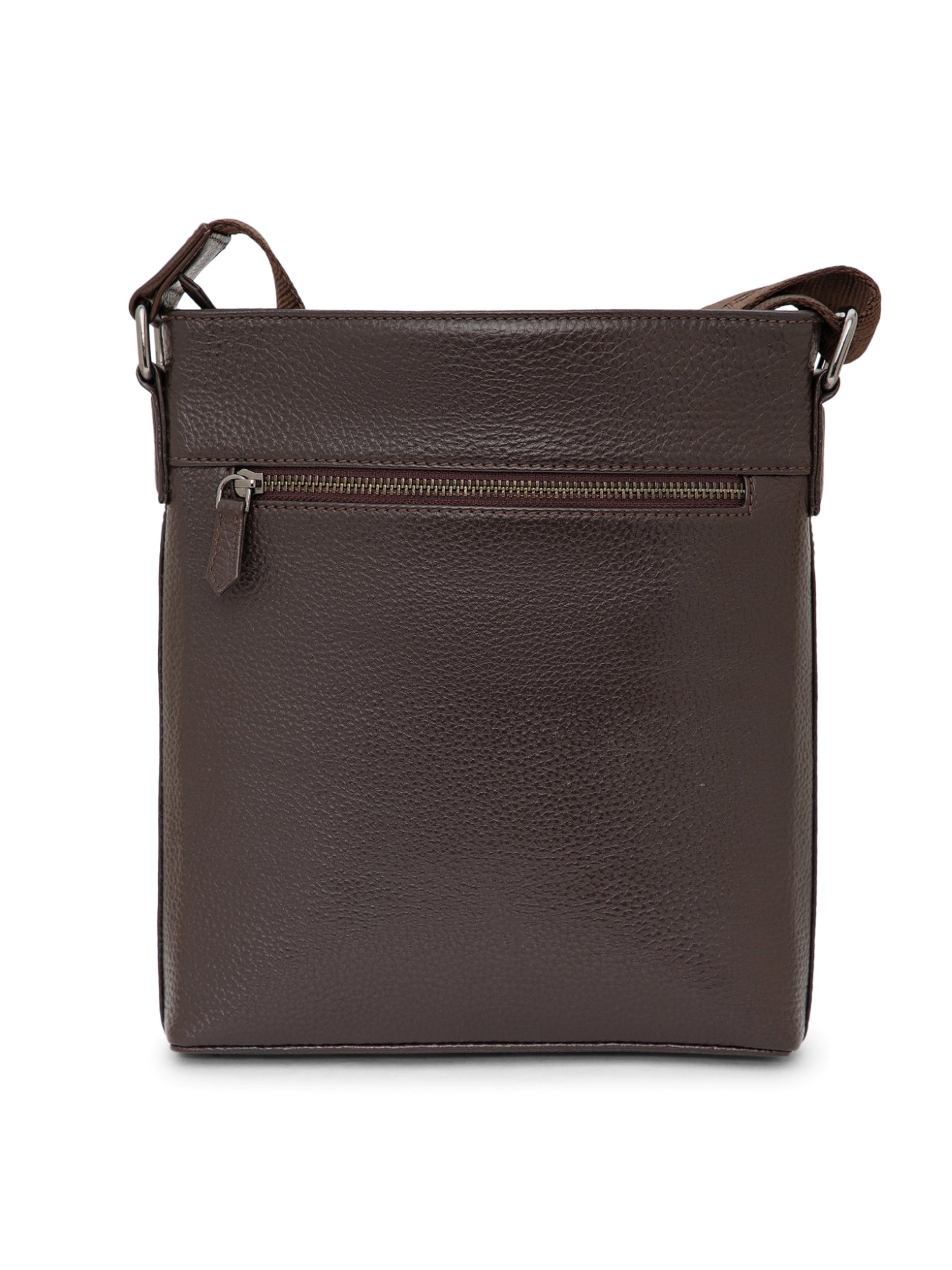 MIlled Leather Men Sling Bag SGM-601 Brown