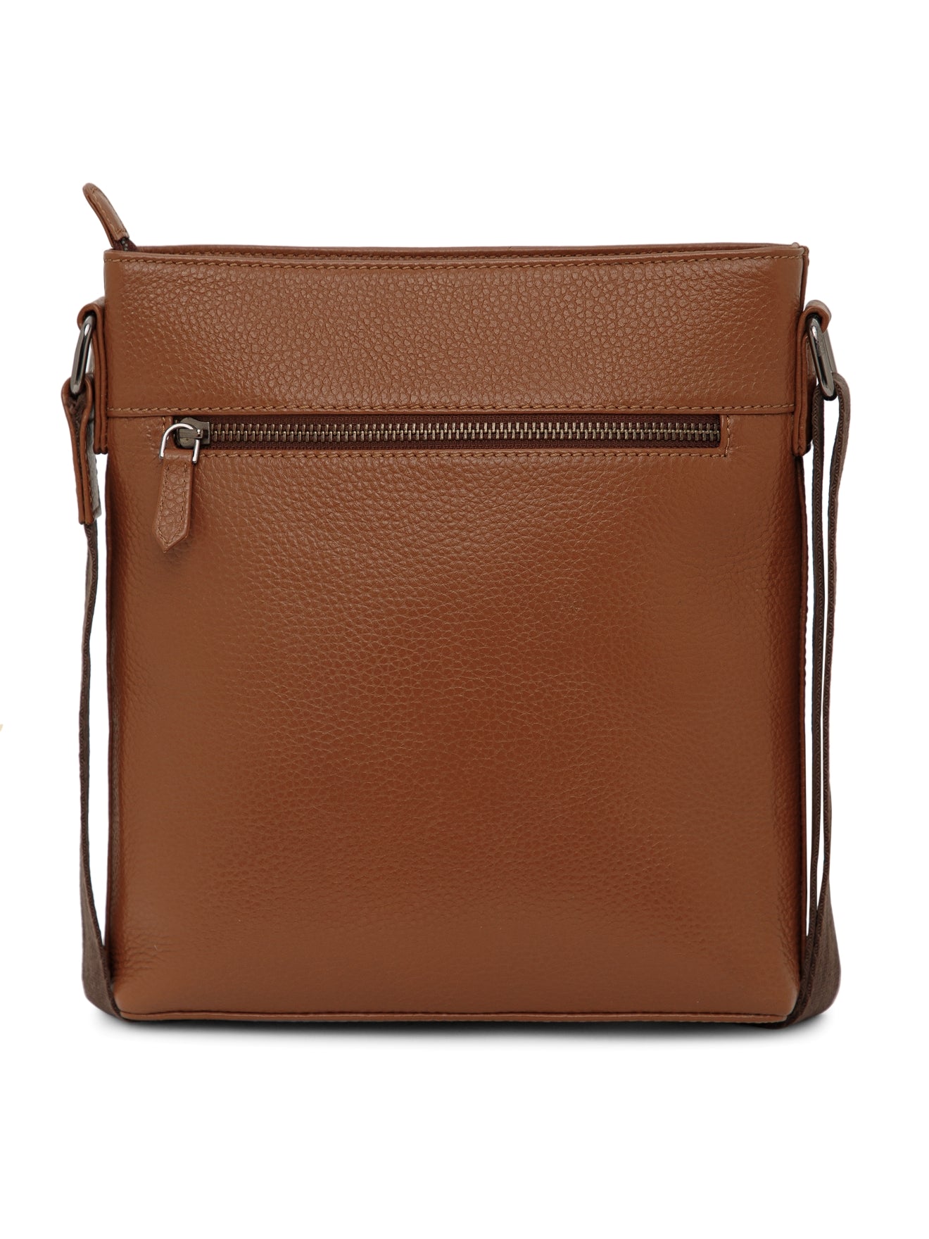 MIlled Leather Men Sling Bag SGM-601 Tan