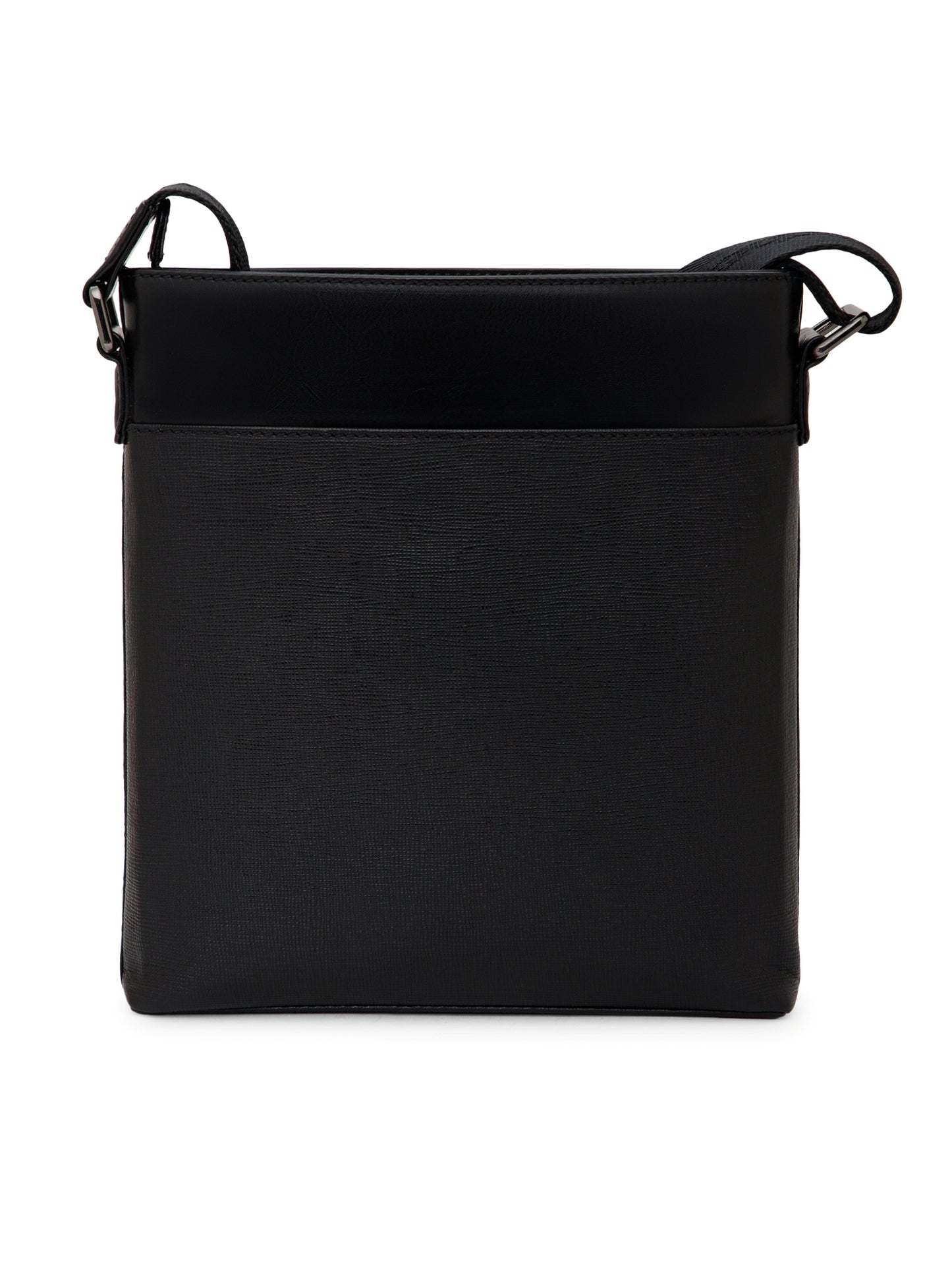 Saffiano Leather Men Sling Bag SGM-701 Black