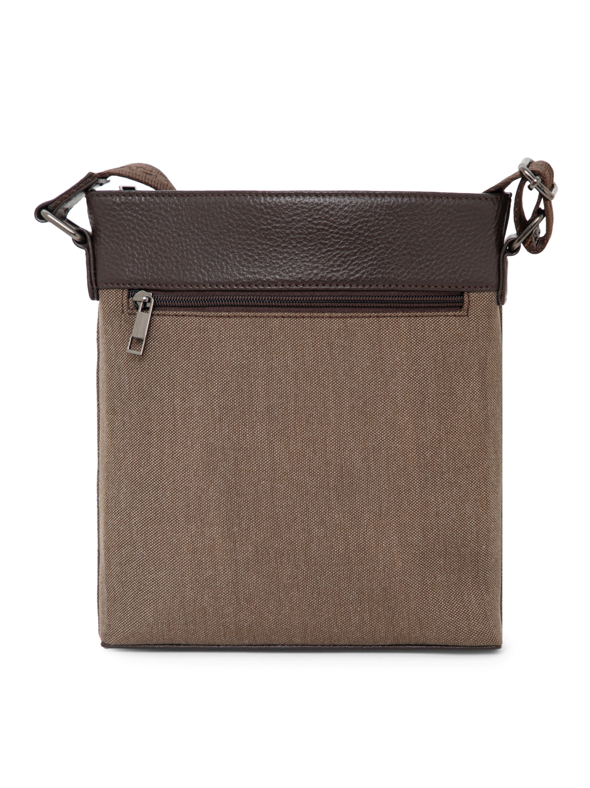 Dual-Texture Leather Sling Bag