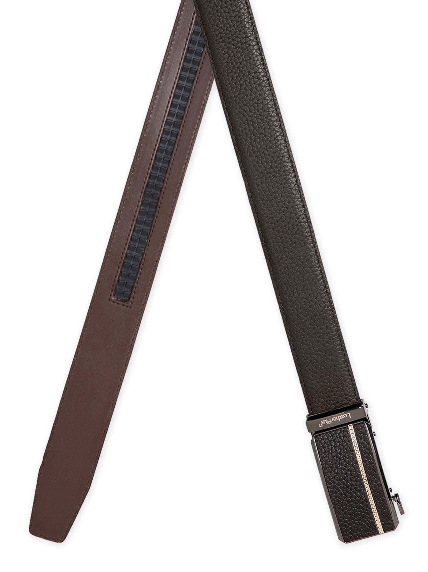 Men Autolock Belt XLAL-9711 Brown