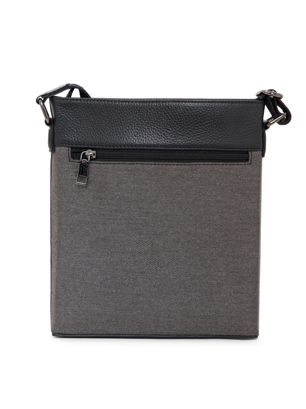 Dual-Texture Leather Sling Bag