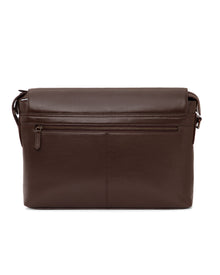 Flap Leather Laptop Bag